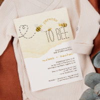 Sweet Bumblee Parents to be Couples Baby Shower
