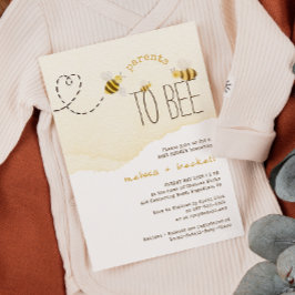 Sweet Bumblee Parents to be Couples Baby Shower Einladung