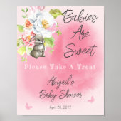 Sweet Bunny Baby Dusche Babys sind süße Leckerei Poster (Vorne)