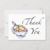 Sweet Bunny Baby Dusche Danke Karte