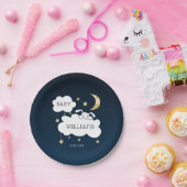 Sweet Bunny Baby Dusche Navy Blue Gold Pappteller (Party)