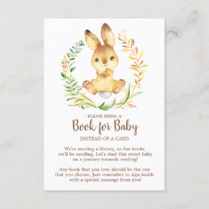 Sweet Bunny Baby Showbook for Baby Card Begleitkarte