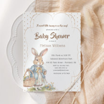 Sweet Bunny Baby Shower für ein Mädchen unterwegs