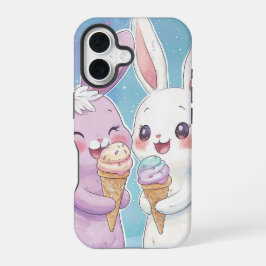 Sweet Bunny Bliss - Kawaii Anime Phone Case iPhone 16 Hülle