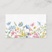 Sweet Bunny Elegant Floral Insert Card (Rückseite)
