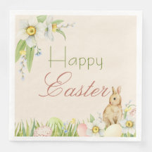 Sweet Bunny Happy Oster Floral Wasserfarbe