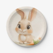 Sweet Bunny Joy Paper Plate Pappteller (Vorderseite)