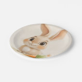 Sweet Bunny Joy Paper Plate Pappteller (Schrägansicht)