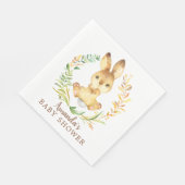 Sweet Bunny Neutral Baby Duschpapier Napkins Serviette (Ecke)