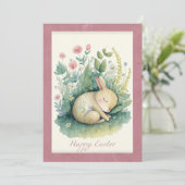 Sweet Bunny Ostercard Feiertagskarte (Stehend Vorderseite)