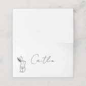 Sweet Bunny Place Cards Platzkarte (Außenseite Aufgefaltet)