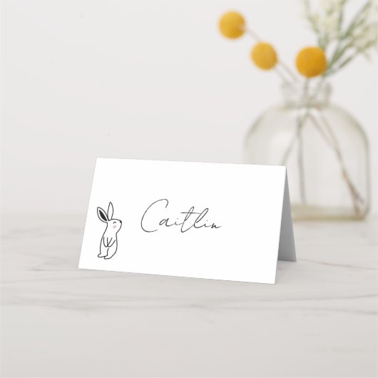 Sweet Bunny Place Cards Platzkarte (Vorderseite)