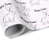 Sweet Bunny Rabbit, Niedlicher Frühling oder Oster Geschenkpapier (Rolleneckpunkt)