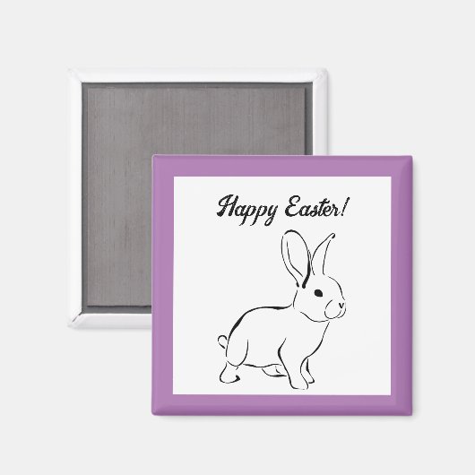 Sweet Bunny Rabbit, Niedlicher Frühling oder Oster Magnet (Vorderseite/Rückseite)