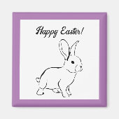 Sweet Bunny Rabbit, Niedlicher Frühling oder Oster Magnet (Vorne)