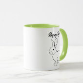 Sweet Bunny Rabbit, Niedlicher Frühling oder Oster Tasse (VorderseiteRechts)