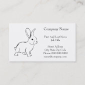 Sweet Bunny Rabbit, Niedlicher Frühling oder Oster Visitenkarte (Vorderseite)