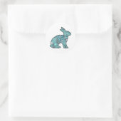Sweet Bunny Runder Aufkleber (Tasche)