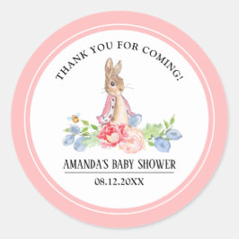 Sweet Bunny Vielen Dank Baby Dusche Gefallen Stick Runder Aufkleber
