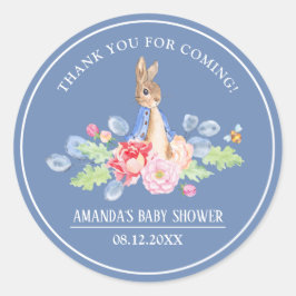Sweet Bunny Vielen Dank Baby Dusche Runder Aufkleber