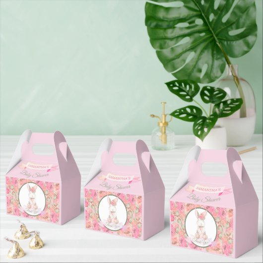 Sweet Bunny Watercolor Blume Kinderdusche Geschenkschachtel (Zahlreiche)