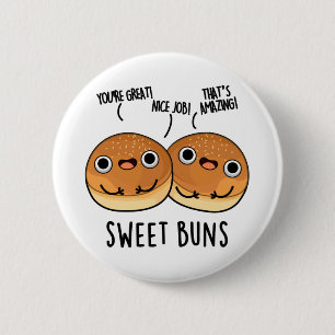 Sweet Buns Funny Baking Puff Button