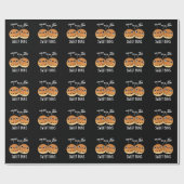 Sweet Buns Funny Baking Puppe Dark BG Geschenkpapier (Flach)