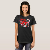 Sweet But Twisted Christmas Candy Cane T-Shirt (Vorne ganz)
