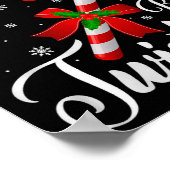 Sweet But Twisted Funny Christmas Candy Cane Premi Poster (Ecke)