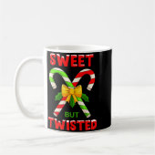 Sweet But Twisted Funny Christmas Candy Cane Xmas Kaffeetasse (Links)