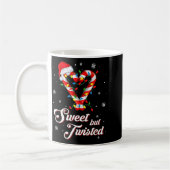 Sweet But Twisted Funny Christmas Candy Cane Xmas  Kaffeetasse (Links)