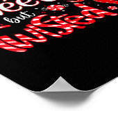 Sweet But Twisted Funny Christmas Candy Cane Xmas  Poster (Ecke)