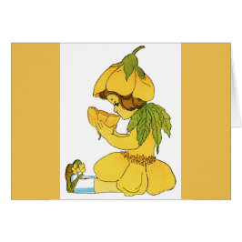 Sweet Buttercup Kindergelbe Grußkarte