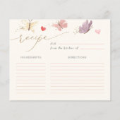 Sweet Butterfells Brautparty Rezept Card (Vorderseite)
