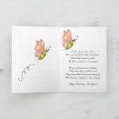 Sweet Butterfly Daughter Geburtstag Karte (Innenseite)