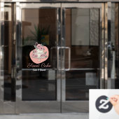Sweet Cake Bakery Cake & Dessert Logo Fensteraufkleber (Büro Tür)