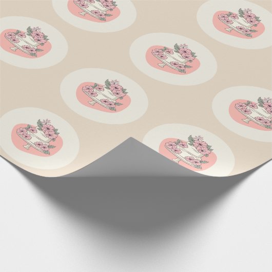 Sweet Cake Bakery Logo Geschenkpapier (Ecke)