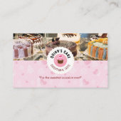 Sweet Cake Business | Cake Shop Pink Visitenkarte (Rückseite)