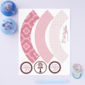 Sweet Cake Cupcake Wrapper-Vorlage Flyer (Einzeln)