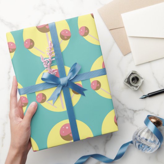 Sweet Cake Pop Valentines Geschenkpapier (Schenken)