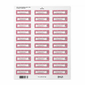 Sweet Cake Return Label (Vorne)