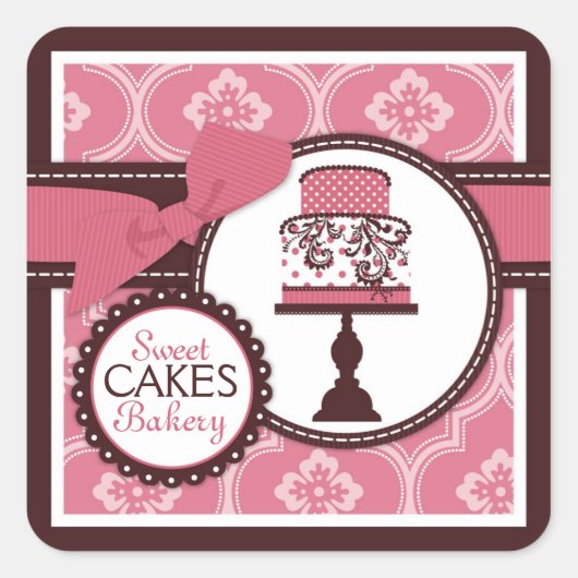 Sweet Cake Sticker Business Sticker (Vorderseite)
