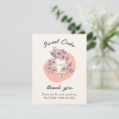 Sweet Cake Watercolor Bakery Insert Card (Stehend Vorderseite)
