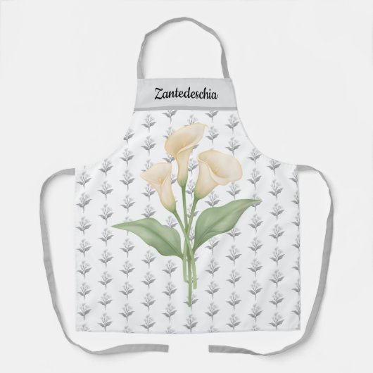 Sweet Calla Lily Floral Mother’s Day Gift Schürze (Vorderseite)
