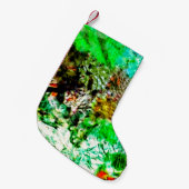 Sweet calming abstract christmas stocking, kleiner weihnachtsstrumpf (Vorderansicht (hängend))