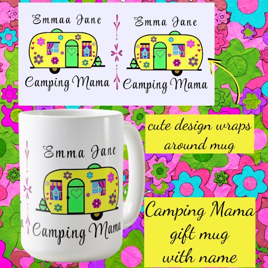 Sweet Camping Travel Trailer Camping Mama Kaffeetasse