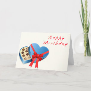 Sweet Candies Heart Birthday Card Karte