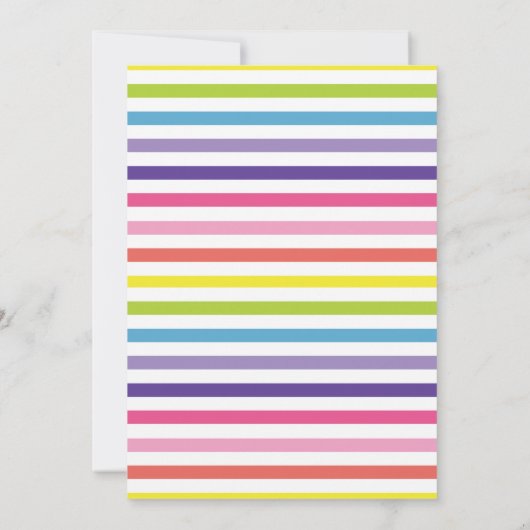 Sweet Candy Baby Dusche Einladung (Rückseite)