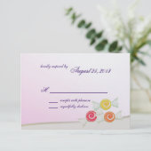 Sweet Candy Bat Mitzvah Response Card RSVP Karte (Stehend Vorderseite)
