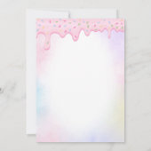 Sweet Candy Birthday Party Invitation Einladung (Rückseite)